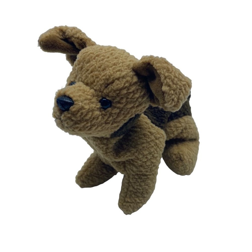Vintage TY 1996 Beanie Baby Babies Tuffy the Terrier Puppy Dog Stuffed Animal 6”